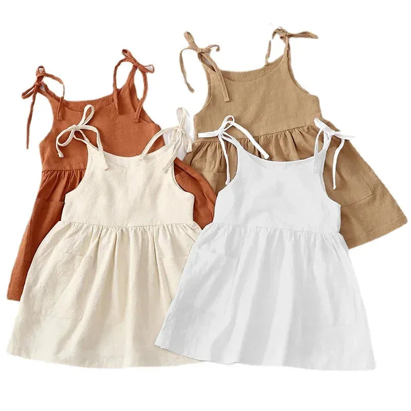 Vestido Lara – Vestido Infantil de Verão em Algodão para Meninas - Girafinha Gigi