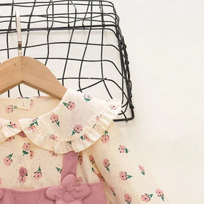 Vestido Infantil Alice com Estampa Floral - Girafinha Gigi