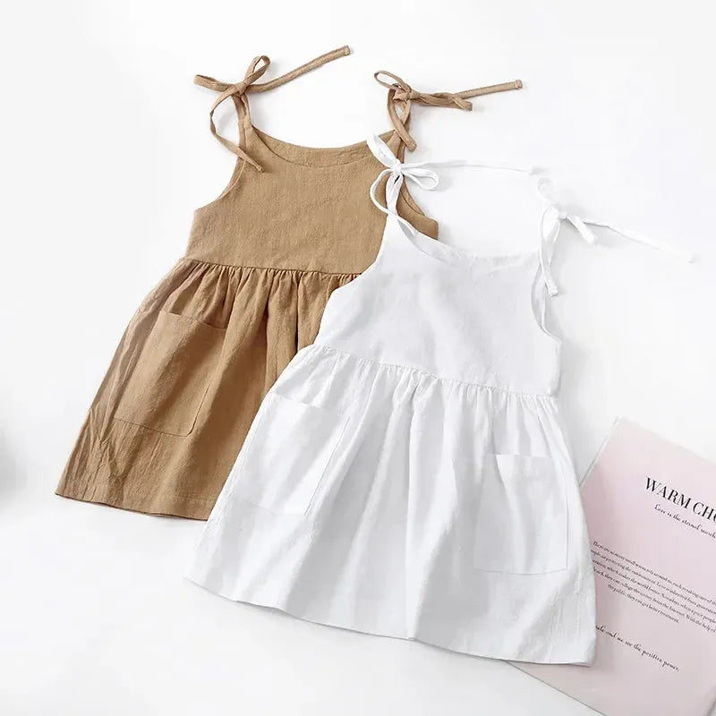 Vestido Lara – Vestido Infantil de Verão em Algodão para Meninas - Girafinha Gigi